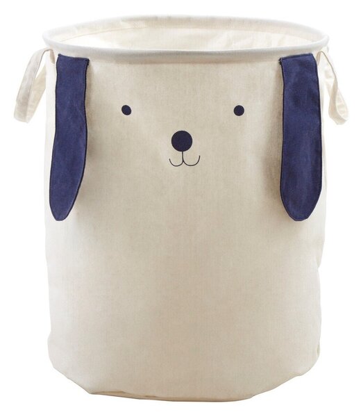 Biały tekstylny dziecięcy kosz na zabawki ø 39x48 cm Mimo Dog Face – Premier Housewares