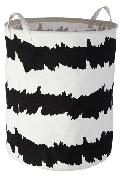 Czarno-biały tekstylny kosz na pranie Harga – Premier Housewares