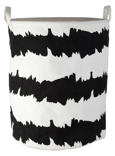 Czarno-biały tekstylny kosz na pranie Harga – Premier Housewares