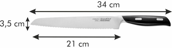 Tescoma Nóż do chleba GrandCHEF, 21 cm