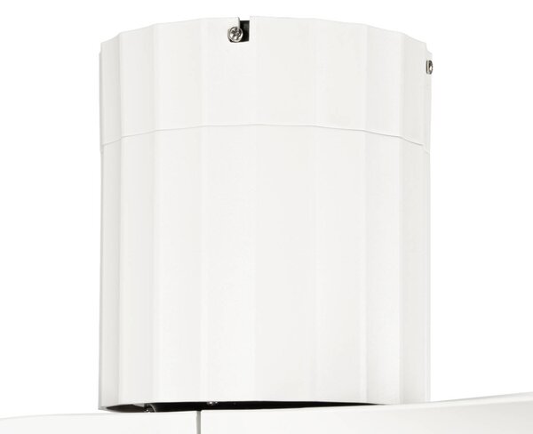 Wentylator sufitowy LED Lucande Novri, biały, Ø 132 cm, CCT Novri, biały / opal, salon / jadalnia, nowoczesny
