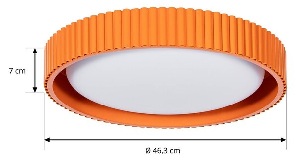 Lampa sufitowa Colbie Lindby, możliwość ściemniania, żółty / pomarańczowy, salon / jadalnia, młodzieżowy