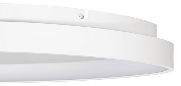Lampa sufitowa Triangulo Lindby, możliwość ściemniania, biały / opal, salon / jadalnia, tworzywo sztuczne, nowoczesny