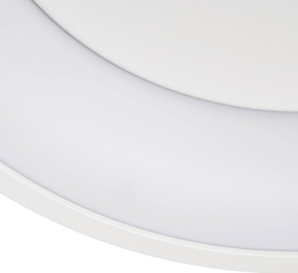 Lampa sufitowa Triangulo Lindby, możliwość ściemniania, biały / opal, salon / jadalnia, tworzywo sztuczne, nowoczesny
