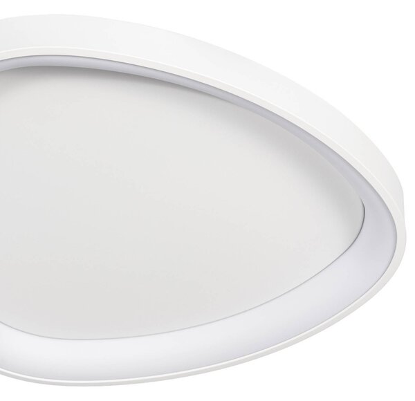 Lampa sufitowa Triangulo Lindby, możliwość ściemniania, biały / opal, salon / jadalnia, tworzywo sztuczne, nowoczesny