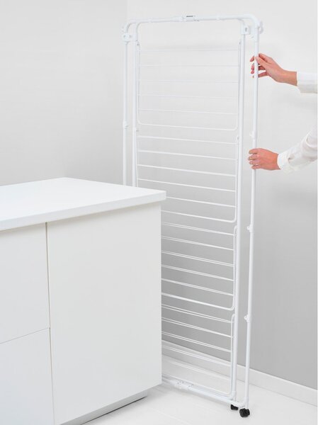 Biała suszarka na pranie 30 m HangOn Tower – Brabantia