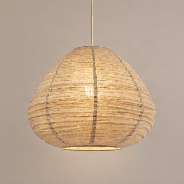 Lampa wisząca Autumn Lindby, możliwość ściemniania, aluminiowy / szary / cynkowy, salon / jadalnia, tkanina / materiał / jedwab, skandynawski