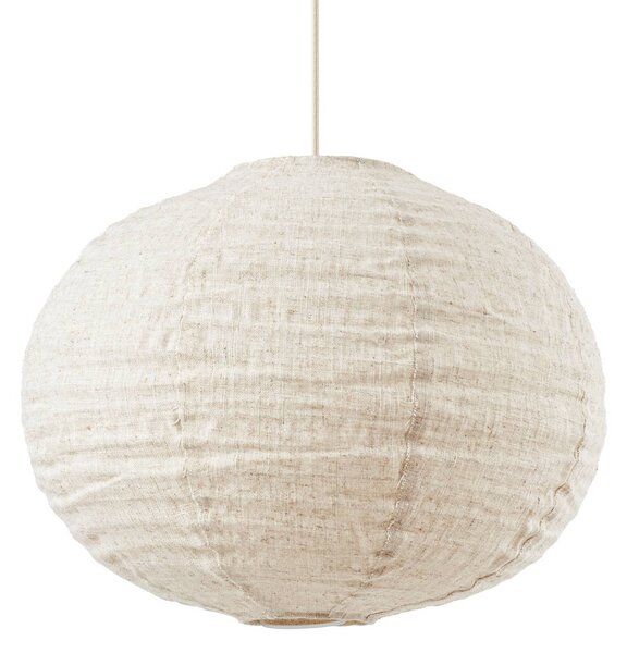 Lampa wisząca Autumn Lindby, możliwość ściemniania, kremowy / amber, salon / jadalnia, tkanina / materiał / jedwab, skandynawski