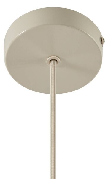 Lampa wisząca Bridget Lucande, możliwość ściemniania, biały / opal, salon / jadalnia, tkanina / materiał / jedwab, skandynawski