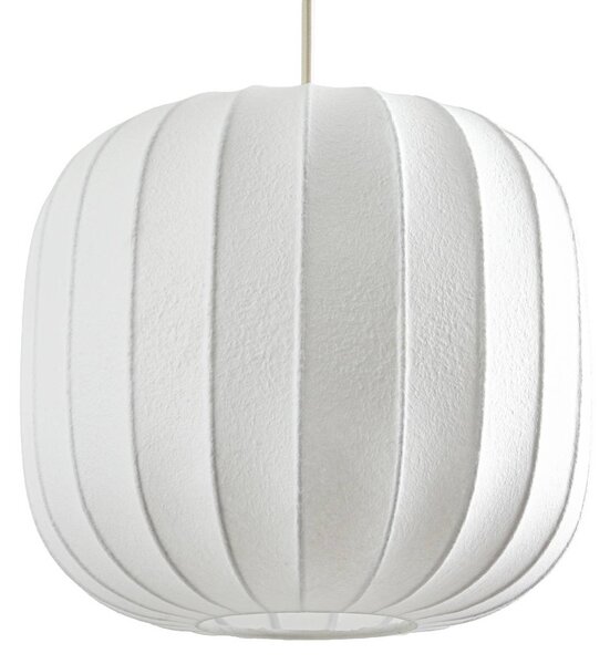 Lampa wisząca Bridget Lucande, możliwość ściemniania, biały / opal, salon / jadalnia, tkanina / materiał / jedwab, skandynawski