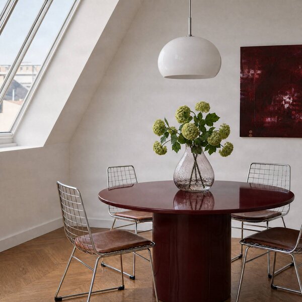 Lampa wisząca Owen NOLA, możliwość ściemniania, biały / opal, salon / jadalnia, szkło, nowoczesny
