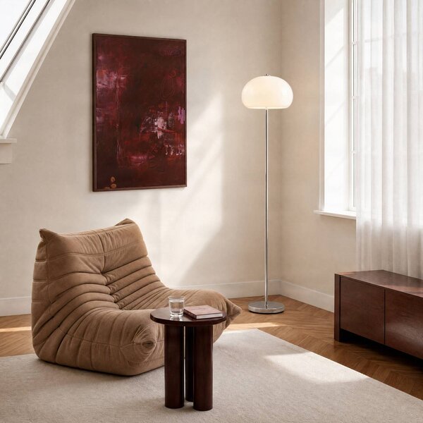 Lampa stojąca Owen NOLA, biały / opal, salon / jadalnia, szkło, nowoczesny