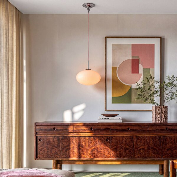 OSRAM Lampa wisząca Decor Forma, możliwość ściemniania, fioletowy / różowy / bladoróżowy, salon / jadalnia, szkło, nowoczesny