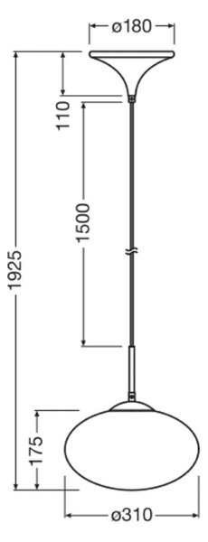 OSRAM Lampa wisząca Decor Forma, możliwość ściemniania, fioletowy / różowy / bladoróżowy, salon / jadalnia, szkło, nowoczesny