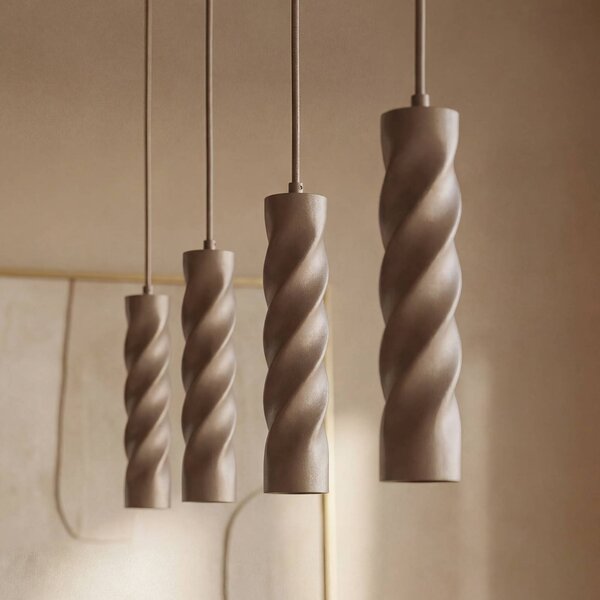 OSRAM Lampa wisząca Decor Twirl, możliwość ściemniania, kremowy / amber, salon / jadalnia, metal, nowoczesny