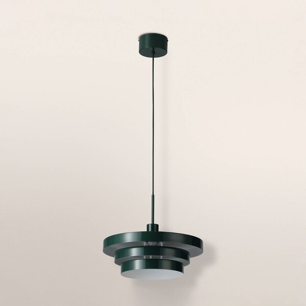 OSRAM Lampa wisząca Decor Layer, możliwość ściemniania, zielony, salon / jadalnia, metal, nowoczesny