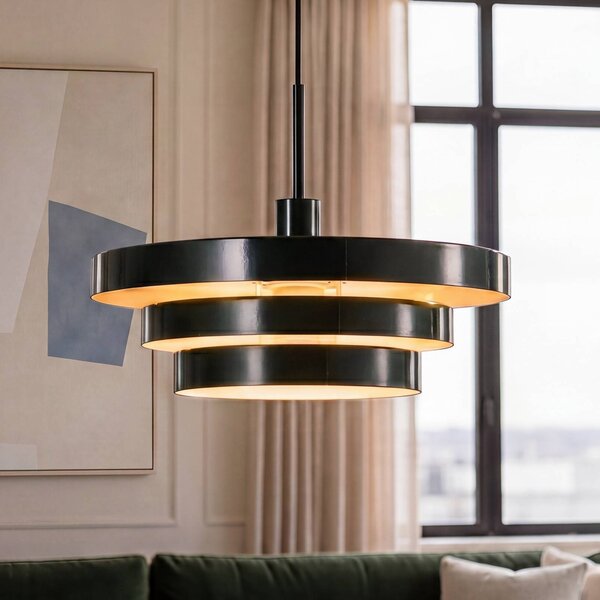 OSRAM Lampa wisząca Decor Layer, możliwość ściemniania, zielony, salon / jadalnia, metal, nowoczesny