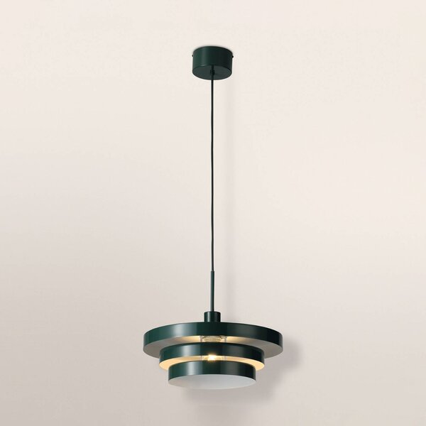 OSRAM Lampa wisząca Decor Layer, możliwość ściemniania, zielony, salon / jadalnia, metal, nowoczesny