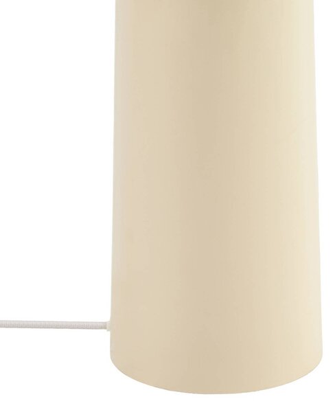 Lampa stojąca Lotte Lindby, biały / opal, salon / jadalnia, tkanina / materiał / jedwab, nowoczesny