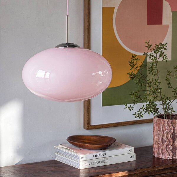 OSRAM Lampa wisząca Decor Forma, możliwość ściemniania, fioletowy / różowy / bladoróżowy, salon / jadalnia, szkło, nowoczesny