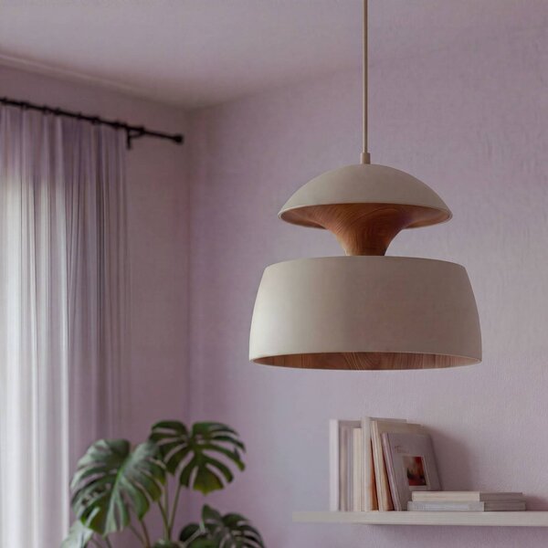 OSRAM Lampa wisząca Decor Hazel, możliwość ściemniania, kremowy / amber, salon / jadalnia, metal, nowoczesny
