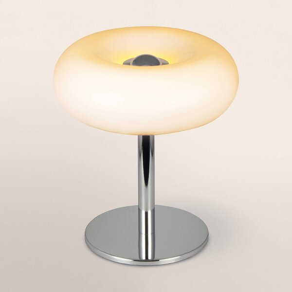 OSRAM Lampa stołowa Decor Lunea, możliwość ściemniania, biały / opal, salon / jadalnia, metal, nowoczesny
