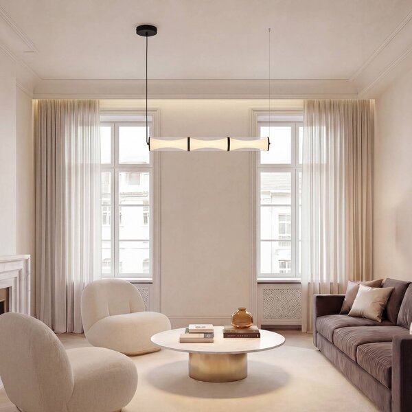 OSRAM Lampa wisząca Decor Squeeze, czarny, salon / jadalnia, metal, nowoczesny