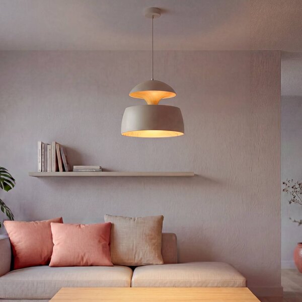 OSRAM Lampa wisząca Decor Hazel, możliwość ściemniania, kremowy / amber, salon / jadalnia, metal, nowoczesny