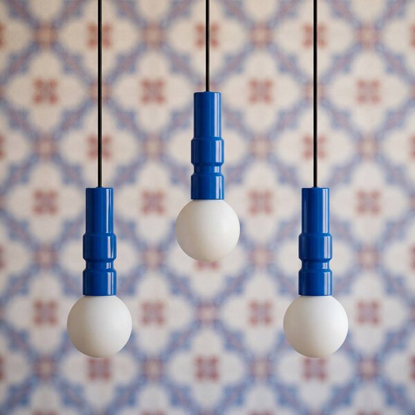 OSRAM Lampa wisząca Decor Bolty, możliwość ściemniania, niebieski, salon / jadalnia, metal, młodzieżowy