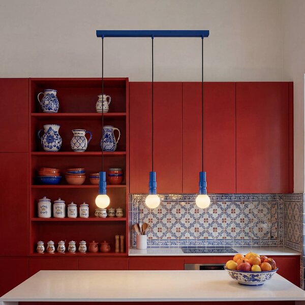 OSRAM Lampa wisząca Decor Bolty, możliwość ściemniania, niebieski, salon / jadalnia, metal, młodzieżowy