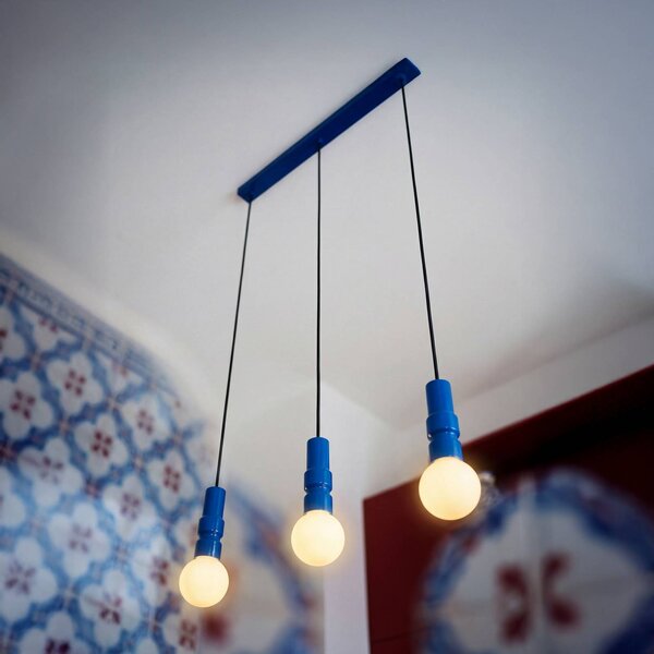 OSRAM Lampa wisząca Decor Bolty, możliwość ściemniania, niebieski, salon / jadalnia, metal, młodzieżowy