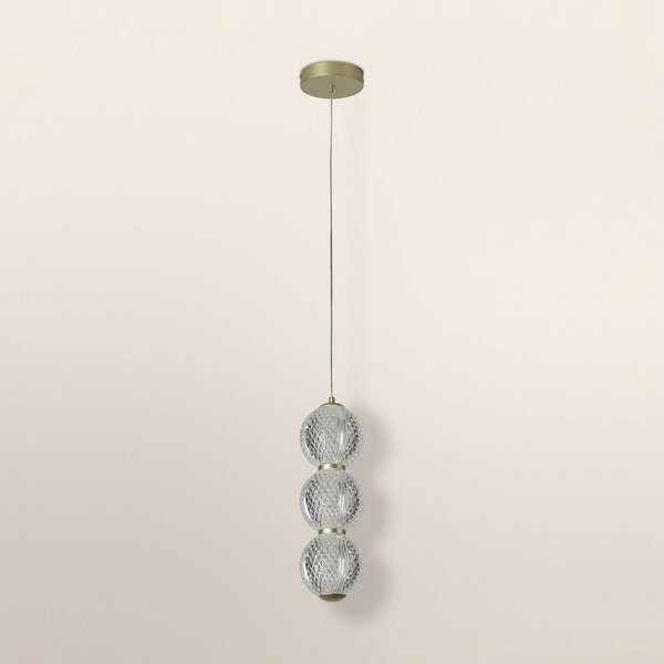 OSRAM Lampa wisząca Decor Xstal, mosiężny / złoty, salon / jadalnia, szkło, nowoczesny