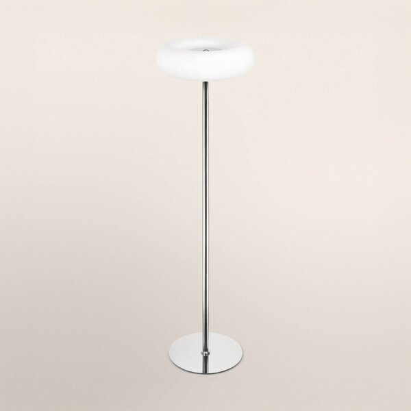 OSRAM Lampa stojąca Decor Lunea, możliwość ściemniania, biały / opal, salon / jadalnia, metal, nowoczesny