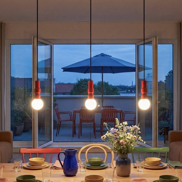 OSRAM Lampa wisząca Decor Bolty, możliwość ściemniania, czerwony, salon / jadalnia, metal, młodzieżowy