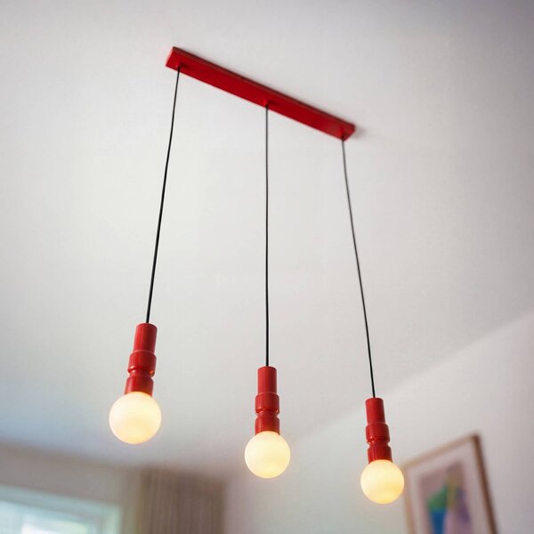 OSRAM Lampa wisząca Decor Bolty, możliwość ściemniania, czerwony, salon / jadalnia, metal, młodzieżowy