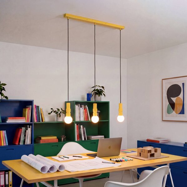 OSRAM Lampa wisząca Decor Bolty, możliwość ściemniania, żółty / pomarańczowy, salon / jadalnia, metal, młodzieżowy