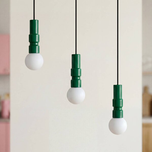 OSRAM Lampa wisząca Decor Bolty, możliwość ściemniania, zielony, salon / jadalnia, metal, młodzieżowy