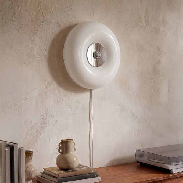OSRAM Kinkiet Decor Lunea, możliwość ściemniania, biały / opal, salon / jadalnia, szkło, nowoczesny