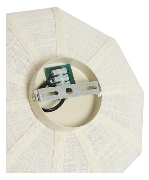 Kremowa lampa sufitowa z tekstylnym kloszem ø 30 cm Zosia – Light & Living