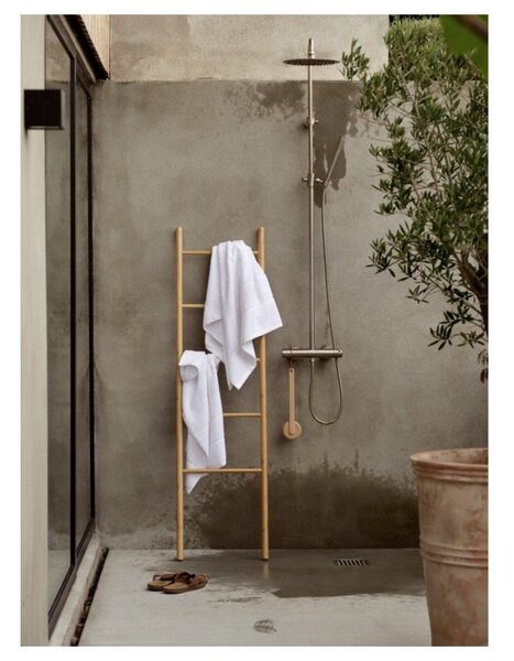 Biały bawełniany ręcznik frotte 50x100 cm Sauna – Zone