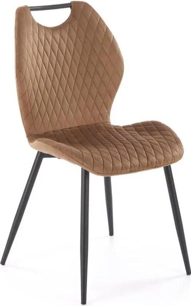 Krzesło tapicerowane K569 VELVET beżowe