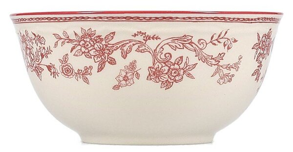 Bordowa/w kolorze kości słoniowej porcelanowa miska Cyril – S|P Collection