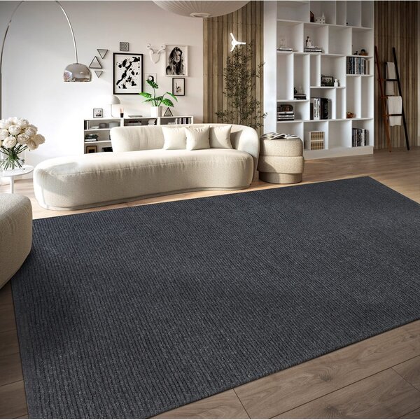 Ciemnoszary wełniany dywan tkany ręcznie 60x90 cm Francois – Villeroy&Boch