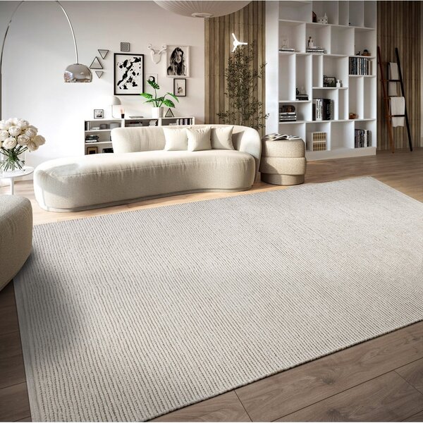 Biały wełniany dywan tkany ręcznie 80x150 cm Francois – Villeroy&Boch