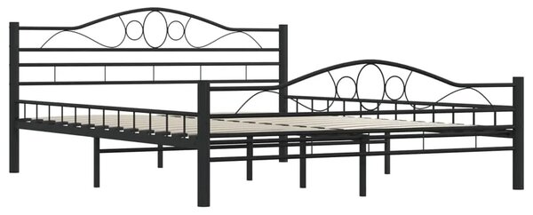 Czarne metalowe łóżko 180x200 cm - Frelox