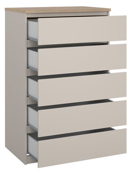 Kremowa komoda 77x121x50 cm Naia – Tvilum