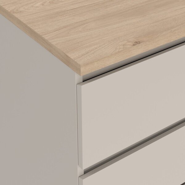 Kremowa komoda 77x121x50 cm Naia – Tvilum