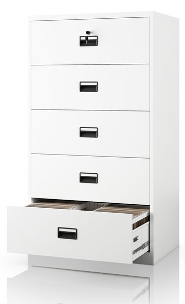 Szafa kartotekowa metalowa biała: SARA XL V5, 900 x 1620 x 600 mm