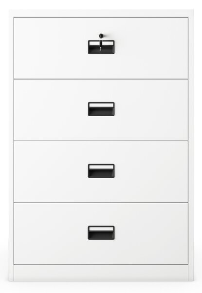 Szafa kartotekowa metalowa biała: SARA XL V4, 900 x 1320 x 600 mm