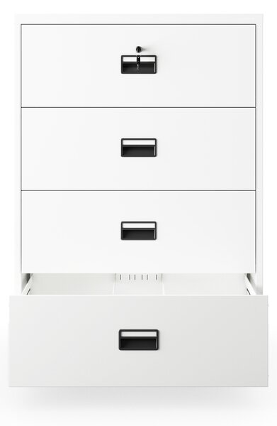 Szafa kartotekowa metalowa biała: SARA XL V4, 900 x 1320 x 600 mm